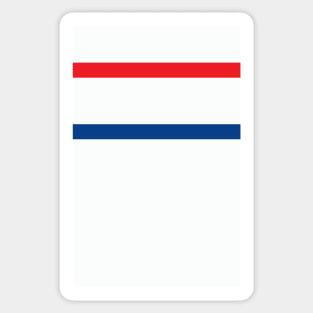 Rangers Retro 2000 White Red Blue Bars Away Sticker
